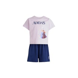 ADIDAS SPORTSWEAR Costum de trening 'ADIDAS DISNEY FROZEN T-SHIRT' albastru marin / albastru deschis / mov liliachiu / alb