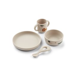 Liewood Set de vase 'Vivi' crem / galben muștar / verde închis / portocaliu