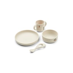Liewood Set de vase 'Vivi' crem / verde închis / portocaliu caisă