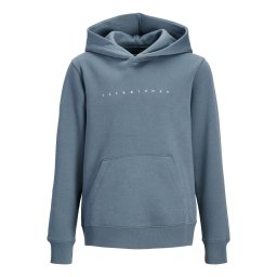 Jack & Jones Junior Bluză de molton 'JJEStar' albastru porumbel / alb