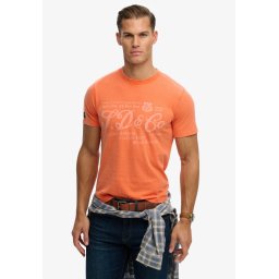 Superdry & Co Tricou 'Industry Worker' portocaliu / portocaliu pastel