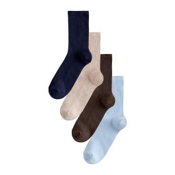 Next Șosete culoarea pielii / bleumarin / albastru pastel / maro închis