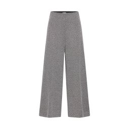 ICHI Pantaloni 'IHKate' negru / alb murdar