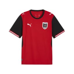 PUMA Tricot 'Österreich 2026' roşu închis / negru / alb
