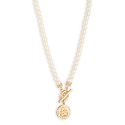 Lauren Ralph Lauren Lanțuri auriu / alb perlat