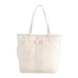 Baker by Ted Baker Geantă alb lână