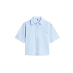 TOMMY HILFIGER Bluză 'ESS' albastru deschis / alb