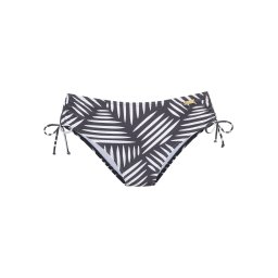 LASCANA Slip costum de baie crem / gri metalic