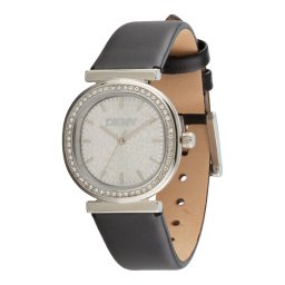 DKNY Ceas analogic 'Evening' negru / argintiu