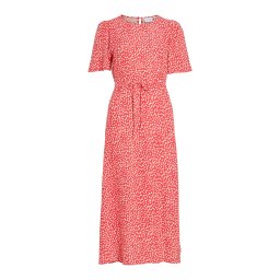 VILA Rochie 'VIGrace' roșu deschis / alb