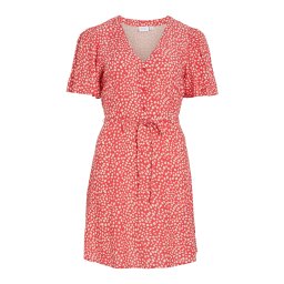 VILA Rochie 'VIGrace' roșu deschis / alb