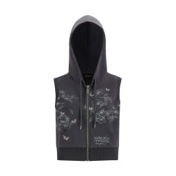 Ed Hardy Hanorac 'True To My Love' gri deschis / gri închis / verde mentă / roz pal