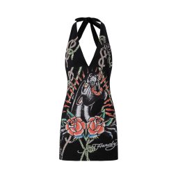 Ed Hardy Rochie 'Panther' negru
