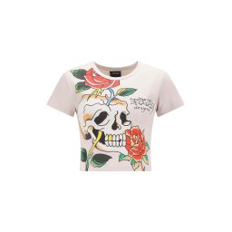 Ed Hardy Tricou ecru / galben / verde / roșu