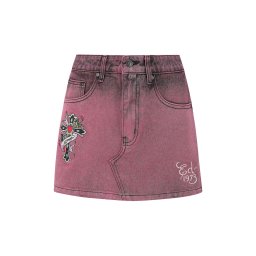Ed Hardy Fustă mov liliachiu / negru / alb