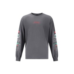 Ed Hardy Pulover gri închis / roșu / negru