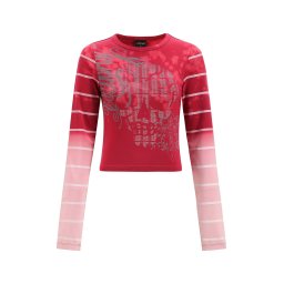 Ed Hardy Tricou roz / roșu / alb