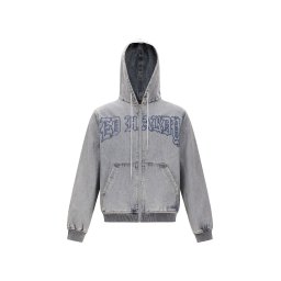 Ed Hardy Hanorac 'Flaming' albastru denim