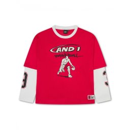 AND1 Tricou roșu / negru / alb