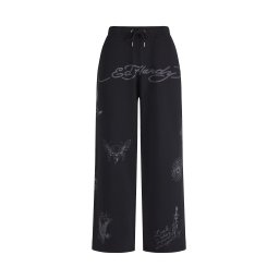Ed Hardy Pantaloni gri / negru