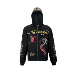 Ed Hardy Hanorac 'Double-Venom' galben / roșu / negru