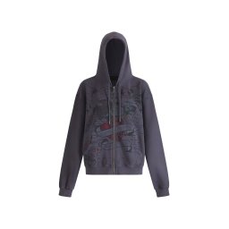Ed Hardy Hanorac gri închis / verde / roşu închis / negru