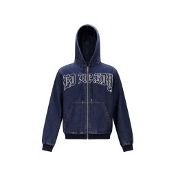 Ed Hardy Hanorac 'Flaming' albastru închis