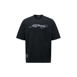 Ed Hardy Tricou 'Drags-Back' gri / gri metalic / negru / alb