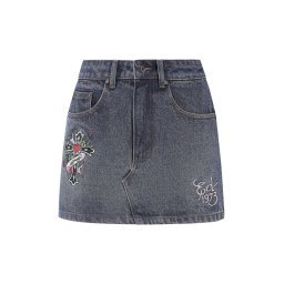 Ed Hardy Fustă indigo