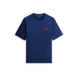 Tommy Hilfiger Big & Tall Tricou albastru / roșu orange