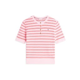 TOMMY HILFIGER Pulover roz / roșu