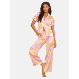 Lipsy Pijama galben / roz / rosé