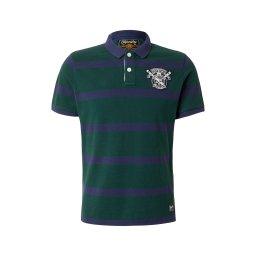 Superdry & Co Tricou verde închis / lila / alb