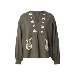 ONLY Bluză 'ONLMoon' crem / oliv