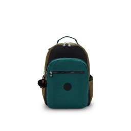 KIPLING Rucsac 'Seoul' oliv / verde jad / negru