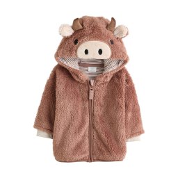 Next Jachetă fleece bej / maro