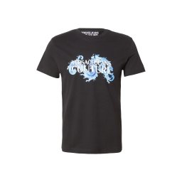 Versace Jeans Couture Tricou albastru deschis / negru / alb
