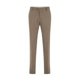 WE Fashion Pantaloni cu dungă gri taupe