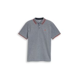 TOM TAILOR Tricou bleumarin / portocaliu homar