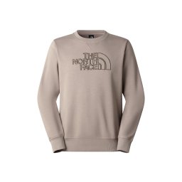 THE NORTH FACE Pulover 'M DREW PEAK LIGHT REGULAR CREW' gri deschis