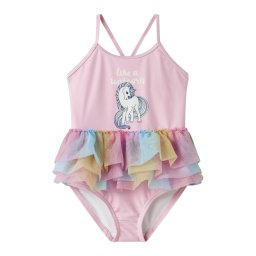 NAME IT Costum de baie întreg 'NMFZUPA' albastru deschis / galben / roz / alb