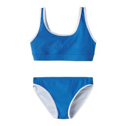 NAME IT Costum de baie două piese 'NKFZONTRA' bleumarin / alb natural