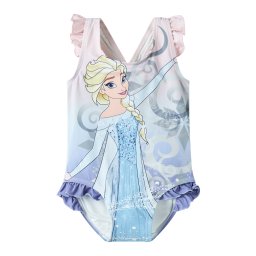 NAME IT Costum de baie întreg 'NMFMOSA FROZEN' albastru deschis / galben deschis / lila / rosé