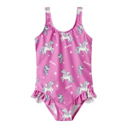 NAME IT Costum de baie întreg 'NMFZENIA' mov lavandă / fucsia / alb