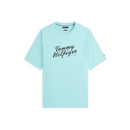 Tommy Hilfiger Big & Tall Tricou albastru deschis / negru