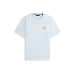 Tommy Hilfiger Big & Tall Tricou albastru pastel / portocaliu