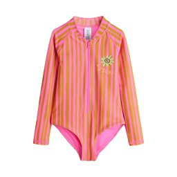 Next Costum de baie întreg verde / portocaliu / roz / negru