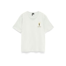 VERO MODA Tricou 'VMTARA ANITA' albastru deschis / maro pueblo / roșu vin / alb