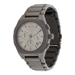 ARMANI EXCHANGE Ceas analogic 'SYNC' gri argintiu