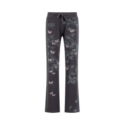 Ed Hardy Pantaloni 'True To My Love' gri închis / verde petrol